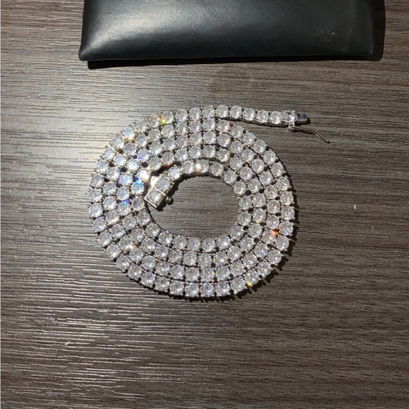 Gold Gods Tennis Necklace. - Picture 1 of 2